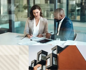 Two insurance specialists meeting